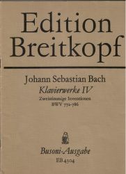 Бах - Двугласни Инвенции BWV 772-786 втора употреба