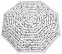 Mini umbrella Sheet music white