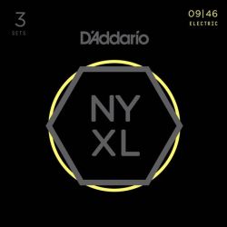 D'addario strings for electric guitar NYXL0946  3 Packs