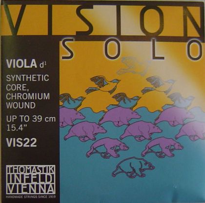 Vision Solo Synthetic core Chromium Wound единична струна за виола - D