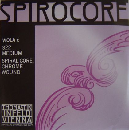 Thomastik Spirocore spiral core chrome wound единична струна за виола - C