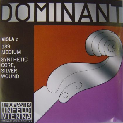 Thomastik Dominant Synthetik core Silver  wound единична струна за виола - C
