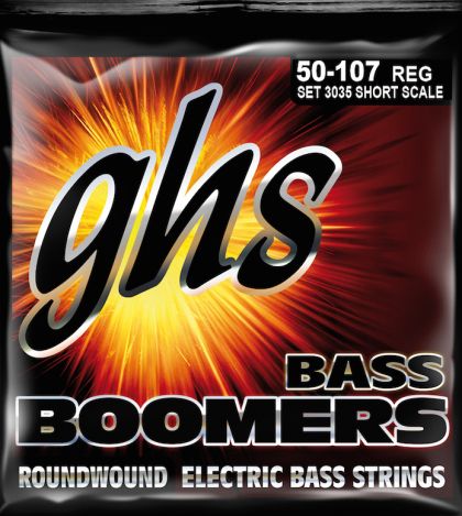 GHS R3035 Boomers strings for 4-string Bass guitar - 050 - 107 short scale