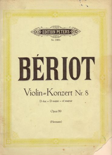 Берио - Концерт за цигулка Nr.8 ре мажор оп.99