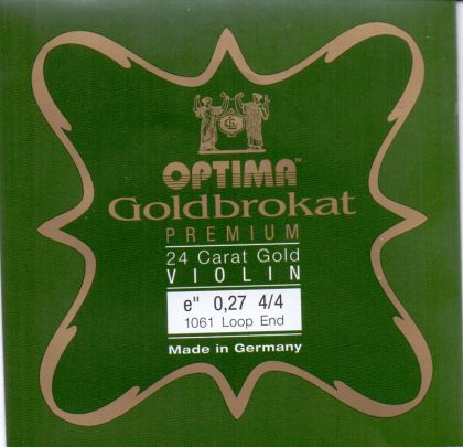 Optima Goldbrokat E 24K gold струна за цигулка 0,27 с клупче