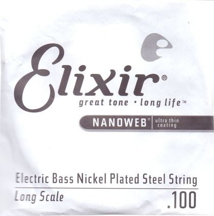 Elixir Nickel plated 4-та единична струна с NANOWEB покритие  - размер: 100