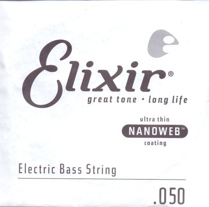 Elixir Nickel plated steel 1-ва единична струна с NANOWEB покритие  - размер: 050