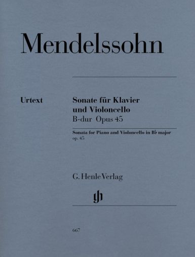 Mendelsohn - Violoncello Sonata in B flat major op.45 