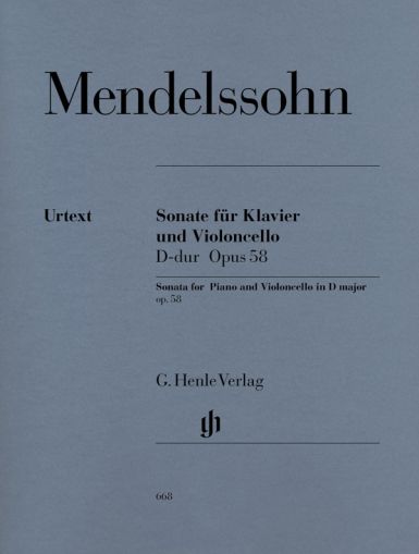 Менделсон - Соната за чело и пиано в ре мажор  оп.58