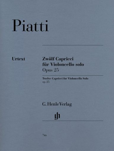 Piatti - Twelve Capricci for cello solo op.25