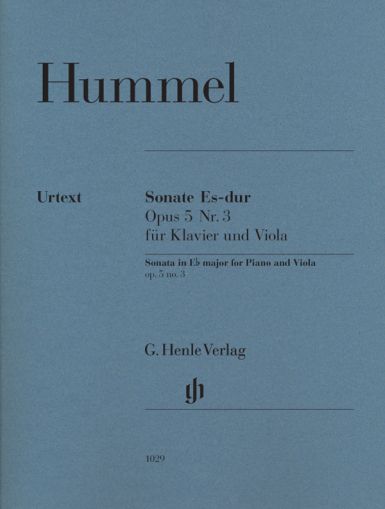 Hummel - Viola Sonata No.3 op.5 in E flat major