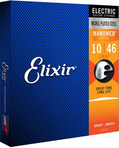 Elixir струни за електрическа китара с Original Nanoweb ultra thin coating 010-046