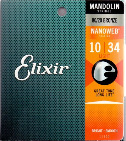 Elixir Strings for mandolin with Original Nanoweb ultra thin coating 010-034