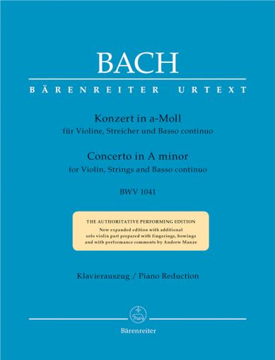 Bach -  Concerto in A minor BWV1041 for violin,strings and basso continuo