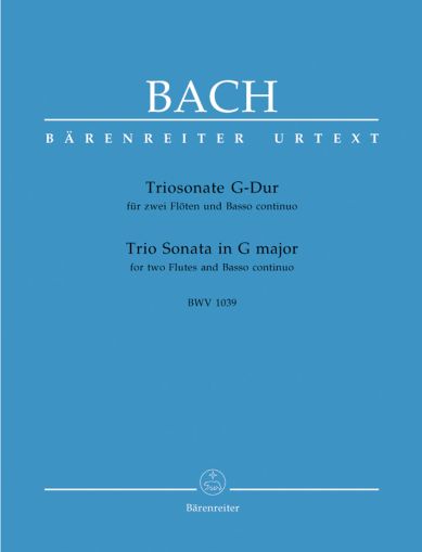 Бах - Трио Соната в сол мажор  BWV 1039 за  две флейти и бассо континуо