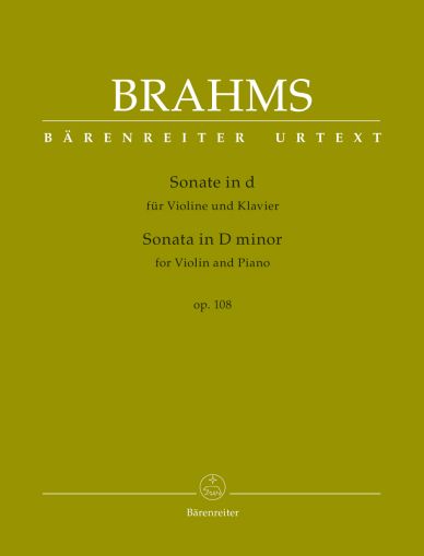 Brahms - Sonata in D minor op.108 for violin and piano