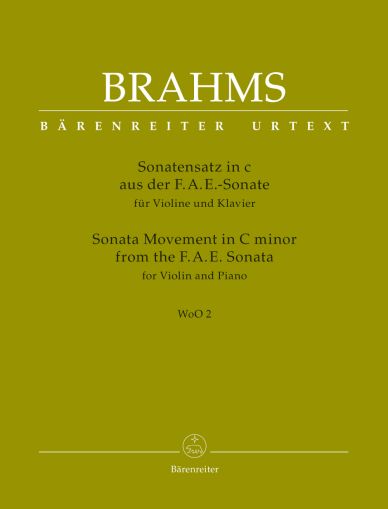 Брамс - Sonata Movement in C minor WoO 2   from F.A.E Sonata for violin and piano