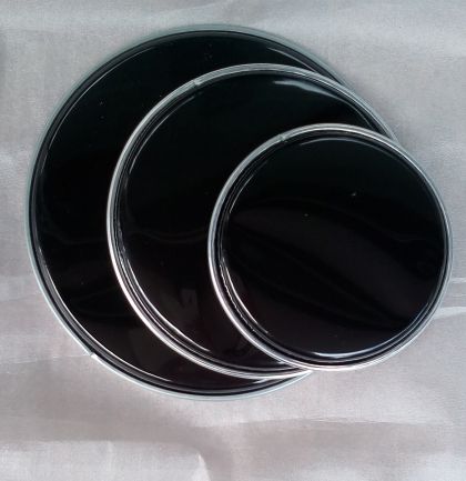 SCOTT drum heads black set