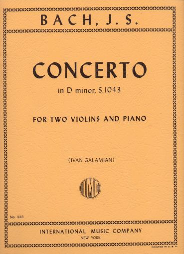 Бах - Концерт в ре минор  BWV 1043 за 2 цигулки и пиано