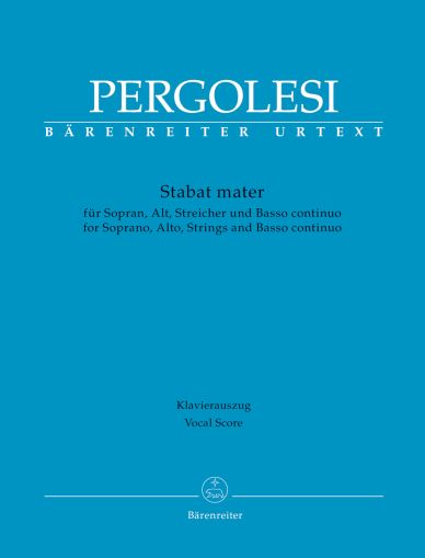 Pergolesi - Stabat mater for soprano,alto and basso continuo