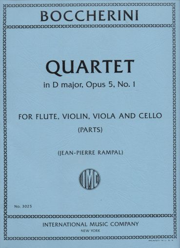 Boccherini - Quartet in D major op.5 No.1 for flute,violin,viola and cello