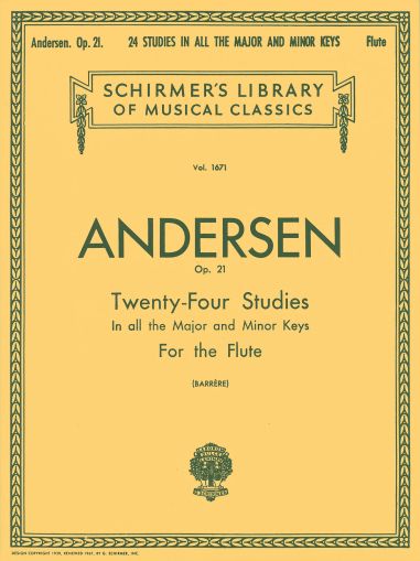 Андерсен - 24 етюда оп.21 за флейта