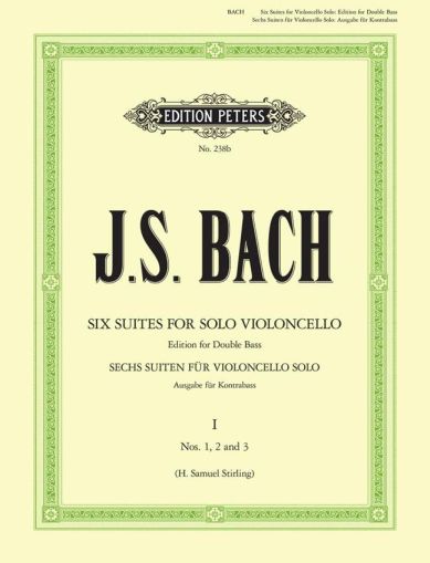 Bach - Six Suites for Violoncello solo BWV 1007- 1012 edition for double bass volume I