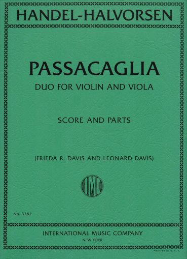 Хендел - Пасакалия за цигулка и виола
