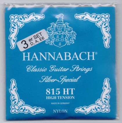 Hannabach 815HT 3er set D,A,E-4,5 и 6-та струна за класическа китара