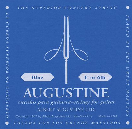 Augustine единична струна ми E 6-та за класическа китара