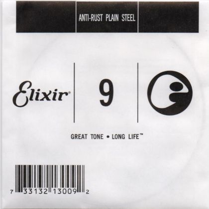 Elixir Single String for Electric guitar with Original Nanoweb ultra thin coating 009
