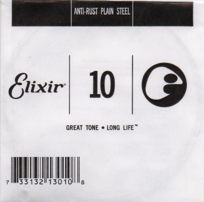 Elixir Single String for Acoustic/Electric guitar with Original Nanoweb ultra thin coating 010