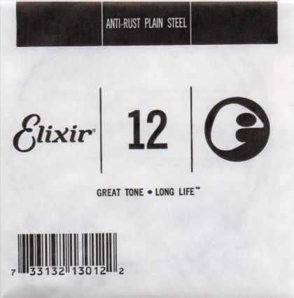 Elixir Single String for Acoustic/Electric guitar with Original Nanoweb ultra thin coating 012
