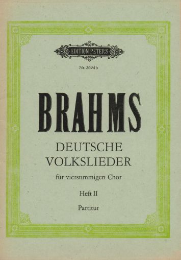 Brahms-Deutsche Volkslieder band I