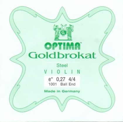 Lenzner Goldbrokat Е string for Violin 0,27 with ball end 