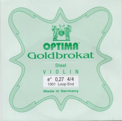 Optima Goldbrokat Е string for Violin 0,27 with loop end