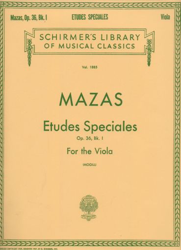 Mazas - Thirty Special Studies  op.36 for viola book I