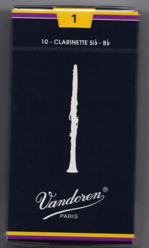 Vandoren reeds for Clarinet B flat size 1  - box