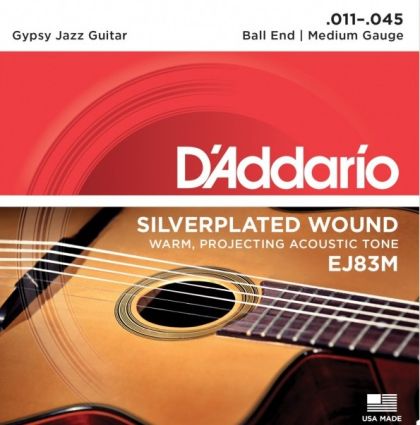 Daddario EJ83M strings for Gypsy Jazz guitar 