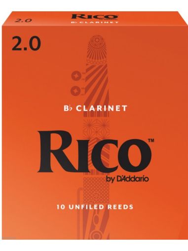 Rico платъци за кларинет размер 2 - кутия