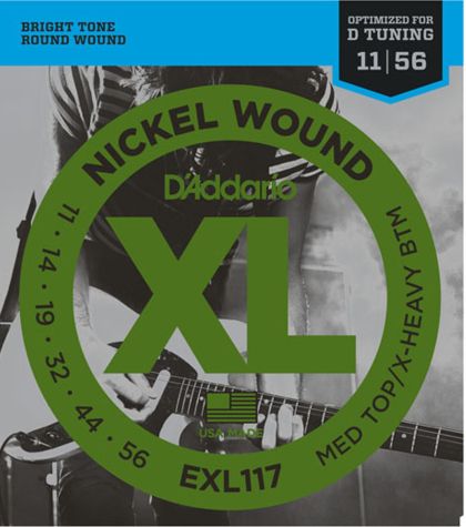 Daddario струни за електрическа китара китара EXL 117