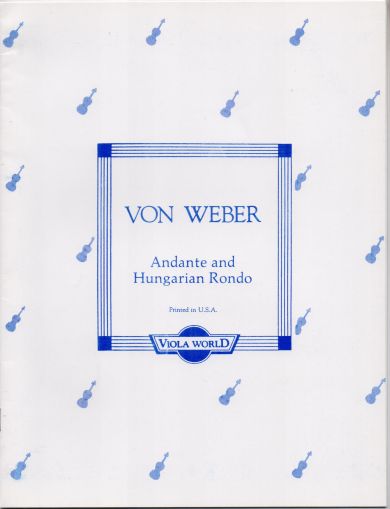 Weber - Andante and Hungarian Rondo for viola and piano