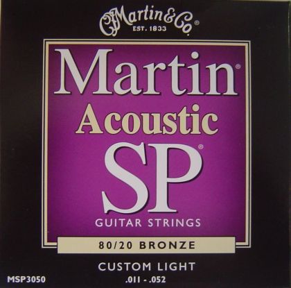 Martin MSP3050 струни за акустична китара - 80/20 Bronze Custom Light 011-052