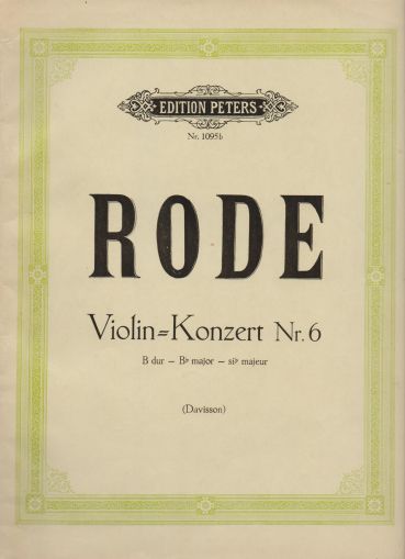 Роде - Концерт за цигулка №6 Си бемол мажор