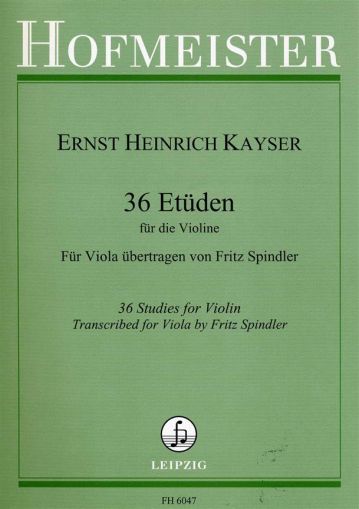 Кайзер -  36 етюда за виола 