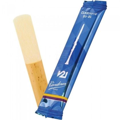 Vandoren V21 Bb Clarinet Reeds size 2 1/2 - single reed