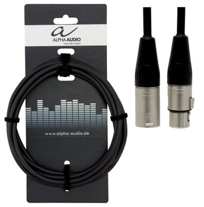 Alpha audio Pro line - XX Mic cable black 1.5m