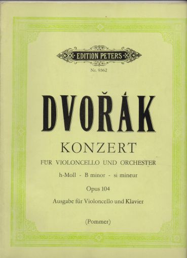 Dvorak - Concertо op.104 for Violoncello and piano in B minor