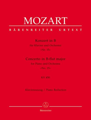 Mozart - Concerto for piano №15 in Bb major-piano reduction KV 450