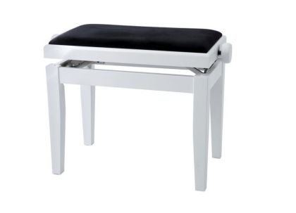 GEWA Piano bench  white matt 130020